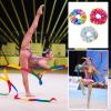 4 Pcs Twirling Batons 4 Pcs Ribbon Dancer Wands and 3 Pcs Rainbow Scrunchies for Kids, PLULON 21in Dance Batons For Baton Twirler, Kids' Gymnastics Twirling Baton for Artistic Dance view 4