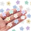100 Pieces Tiny Flower for Dollhouse Miniatures Resin Things for Crafts Mini Flowers for Fairy Garden Micro Landscaping Decoration view 2