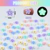 100 Pieces Tiny Flower for Dollhouse Miniatures Resin Things for Crafts Mini Flowers for Fairy Garden Micro Landscaping Decoration view 3