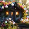 100 Pieces Tiny Flower for Dollhouse Miniatures Resin Things for Crafts Mini Flowers for Fairy Garden Micro Landscaping Decoration view 4