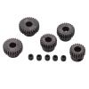 48DP Motor Gear, 5PCS 5mm Shaft Hole 20T 22T 24T 26T 28T Pinion Set 1/10 RC Truck, Climbing Car, Steel Material with Excellent Performance, Craftsmanship Design, Black Color view 3