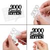 18pcs Black Glitter Dessert Cupcake Topper Pick for Funny 2000 Limited Edition Theme Decor Supplies Men Women Happy 25th Birthday Party Decoration view 4