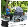 Abaodam Universal Baby Stroller Organizer Basket for Parents Stroller Bottom Storage Bag Sturdy Mesh Design Versatile Storage Solution for Baby Gear view 2