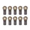 RC Car Parts for AXIAL for SCX10 D90 D110 for Tamiya CC01 for Racing 1/10 RC Car 10 Pcs Metal M4 20mm Aluminum Connecting Rod Tie Rod End Ball Joint(Gray) view 1