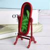 1:12 Mini Doll House Full Length Dressing Mirror Model Accessory Room Furniture Toy (Brown) view 3