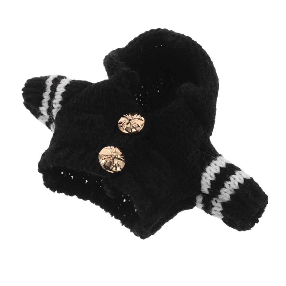 Abaodam Cute Plush Dog Sweater Replaceable Hoodie Knitted Accessory for Stuffed Animal Outfits for Dollhouse Decor and Thoughtful Special Occasions
