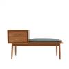1:6 Scale Dollhouse Miniature mini Simulation red Cherry Wood Shoe Bench with Drawers,Storage Stool Model,bjdob11blythegsc Furniture Accessories view 1