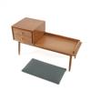 1:6 Scale Dollhouse Miniature mini Simulation red Cherry Wood Shoe Bench with Drawers,Storage Stool Model,bjdob11blythegsc Furniture Accessories view 3
