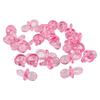 150 Pcs Small Acrylic Pacifiers Mini Baby Shower Pacifiers Cute Pacifier Charm Beads Baby Pacifier Table Scatter Gender Reveal Party Table Decorations Transparent Pink view 1