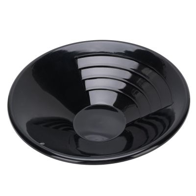 10 Inch Plastic Gold Pan, Gold Panning Kit for Kids, Learn to Pan for Gold Black Round ABS Lightweight Gold Panning Pan for Prospecting