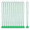 GSHLLO 12 Pcs St. Patrick's Day Party Necklaces Green Shamrock Beads Necklaces Lucky Clover Leaf Necklace Irish Party Necklace Festival Costume Accessories for Party Favors view 1