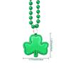 GSHLLO 12 Pcs St. Patrick's Day Party Necklaces Green Shamrock Beads Necklaces Lucky Clover Leaf Necklace Irish Party Necklace Festival Costume Accessories for Party Favors view 4