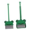 Kisangel 1set Boy Girl Cartoon Cleaning Broom and Dustpan Set Boy Girl-Sized Frog Style Broom for Home and Kindergarten Lightweight Design for Easy Handling Encourages Cleaning Habits view 1