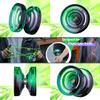 MAGICYOYO Pack of 3 Responsive Yoyos for Kids Beginners, K2 (Crystal YoYo with 3 Yo Yo Gloves, 3 Yo-yo Bags, 18 Yoyo Strings (Black Green+Black Blue+ Black Orange) view 3