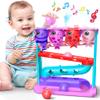 Ball Drop Toy for 1, 2 Years Old Boys & Girls, Interactive Toddler toy with Lights, Music & Water Spray, Montessori STEM Learning Toys for 9-18 Months, Infant Early Development Gift(Pink) view 1