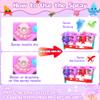 Ball Drop Toy for 1, 2 Years Old Boys & Girls, Interactive Toddler toy with Lights, Music & Water Spray, Montessori STEM Learning Toys for 9-18 Months, Infant Early Development Gift(Pink) view 3