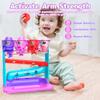Ball Drop Toy for 1, 2 Years Old Boys & Girls, Interactive Toddler toy with Lights, Music & Water Spray, Montessori STEM Learning Toys for 9-18 Months, Infant Early Development Gift(Pink) view 4