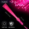 NUDALA 112 Pcs Pink Light Up Wand Glow Sticks Party Favors 100 Glowstick Necklaces Bracelets with Connectors 12 Fiber Optic Wand for Valentine's Day, Wedding,Nneon Party,July 4th, Halloween,Christmas view 3