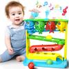 Ball Drop Toy for 1, 2 Years Old Boys & Girls, Interactive Toddler toy with Lights, Music & Water Spray, Montessori STEM Learning Toys for 9-18 Months, Infant Early Development Gift (Blue) view 1