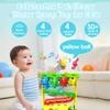 Ball Drop Toy for 1, 2 Years Old Boys & Girls, Interactive Toddler toy with Lights, Music & Water Spray, Montessori STEM Learning Toys for 9-18 Months, Infant Early Development Gift (Blue) view 2