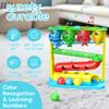 Ball Drop Toy for 1, 2 Years Old Boys & Girls, Interactive Toddler toy with Lights, Music & Water Spray, Montessori STEM Learning Toys for 9-18 Months, Infant Early Development Gift (Blue) view 3