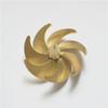 RC Boat Propeller Set, 55mm Copper 7-Blade with 4mm Shaft, Left & Right Hand Rotation, 2 Pieces view 3