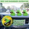 AOT Green Rubber Duck with Cute Frog Headband view 3