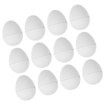 Alipis 12pcs Unfinished Paper Eggs for Easter Crafting Refillable Blank Graffiti Eggs for Painting and Decorating for Easter Goodie Bags and Family Activities