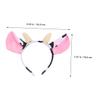 BESPORTBLE 2pcs Soft Plush Cow Ear Headband for Women Cow Girl Accessories Women Makeup Headband view 2