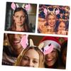 BESPORTBLE 2pcs Soft Plush Cow Ear Headband for Women Cow Girl Accessories Women Makeup Headband view 3