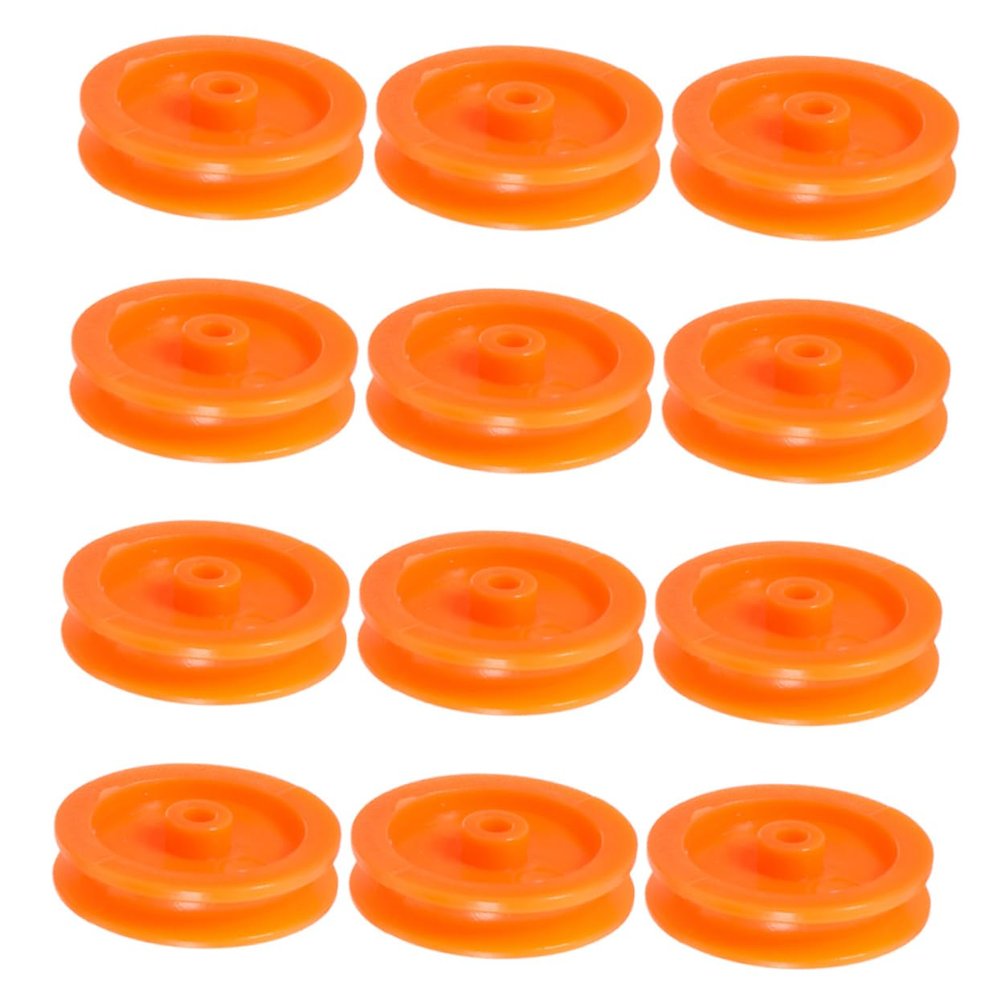Ciieeo Diy Plastic Belt Pulley Wheel Toys Pulley Gear Part Efficient Sliding Operation