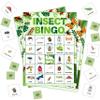 FTRZX Insect Bingo Cards, Greenery Nature Bingo Cards for Adults, Bingo Games for Birthday Party Summer Outdoor Party Camping Party, 24 Players Party Activity Favor Decoration Supplies, 06 view 1