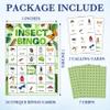 FTRZX Insect Bingo Cards, Greenery Nature Bingo Cards for Adults, Bingo Games for Birthday Party Summer Outdoor Party Camping Party, 24 Players Party Activity Favor Decoration Supplies, 06 view 2