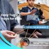 MAGICYOYO K2 Crystal Responsive Yoyos for Kids 8-12, Dual Function Professional Yoyo Pack with Finger Spin Function, Pro Yo yo with Bearing Kit, 12 Yo-yo Strings+2 Sacks (Black Orange+Black Blue) view 3
