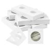 Aunifun Cardboard Coin Holders 100pcs 2" x 2" Paper Coin Flips for Coin Collection, Currency Holders for Coin Collection Supplies in 5 Sizes