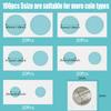 Aunifun Cardboard Coin Holders 100pcs 2" x 2" Paper Coin Flips for Coin Collection, Currency Holders for Coin Collection Supplies in 5 Sizes view 3