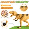 Kiddiworld Dinosaur Toys for Kids 3-5, 31PCS Realistic Plastic Dinosaur Figures with Stone&Tree&Fence in Storage Cage for Toddlers Ages 5-7, Dino Toys Gifts for 3 4 5 Year Old Boys Girls view 4