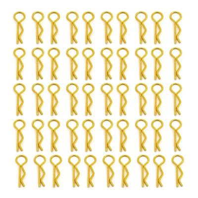 RC Car Parts for Crawler for Buggy Drift Model Car 1/10 Cars Shell Body Clips Pins Housing Latch R Buckles Fixed 50PCS RC Car Parts(Yellow)