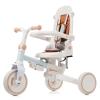 7 in 1 Baby Tricycle, Foldable Toddler Tricycle with Removable and Adjustable Parent Handle, Toddler Push Bike with Removable Pedal, Canopy, and Guardrail, Tricycle for 12-72 Months, Blue view 1