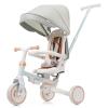 7 in 1 Baby Tricycle, Foldable Toddler Tricycle with Removable and Adjustable Parent Handle, Toddler Push Bike with Removable Pedal, Canopy, and Guardrail, Tricycle for 12-72 Months, Blue view 2