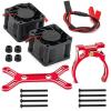 Metal Dual Cooling Fan 4985 1717 Motor Heat Sink for 1/5 Traxxas X-Maxx 6S 8S Arrma KRATON Outcast RC Car Upgrade Parts(Blue) view 3