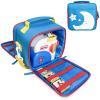 Mao Yeye Carrying Case Compatible with Little Tikes Story Dream Machine Books Starter Set, Portable Storage Bag for Story Books, Audio Play and Character with Handle and Shoulder Strap (Blue) view 1