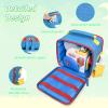 Mao Yeye Carrying Case Compatible with Little Tikes Story Dream Machine Books Starter Set, Portable Storage Bag for Story Books, Audio Play and Character with Handle and Shoulder Strap (Blue) view 4