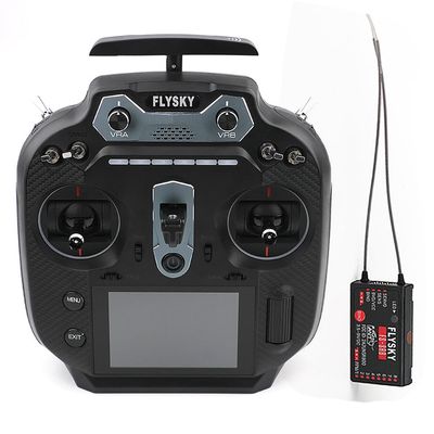Flysky FS-ST16 2.4GHz 16CH ANT Protocol EdgeTX Radio Controller 3.5 inch IPS High-Brightness Display with FS-SR8 Receiver for FPV Drone RC Airplane Car Boat