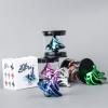 Colorful Spinning Top, Wind-Powered Gyro, Desktop Stress Relief Toy, Airflow Rotation Gyro for Relaxation (Rose Gold) view 3