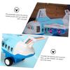 Abaodam 1Set Multifunctional Airplane Model Toy with Lighting and Music Effects Educational Intelligence Toy for Toddlers Simulating Passenger Plane Inertia and Transport Play view 3