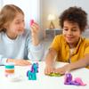 HEY CLAY Modelling Air-Dry Clay with Fun Interactive App - Modeling Clay and Crafts Set for Kids Ages 3 to 8 - Series Rainbow Unicorns, 3 cans (Brighty) view 2