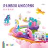 HEY CLAY Modelling Air-Dry Clay with Fun Interactive App - Modeling Clay and Crafts Set for Kids Ages 3 to 8 - Series Rainbow Unicorns, 3 cans (Brighty) view 3