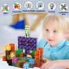AIDYVOI Magnetic Blocks Building Toys Set, Magnetic Building Blocks STEM Construction Toys, 3D Sword Light Up Magnet Cubes Montessori Sensory Stacking Toy for Toddlers Age 3 4 5 6 7 8 view 4