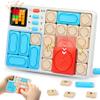 BEBESIRI Electronic Slide Puzzle Game, 500+ Levels Brain Teaser, Travel Game for Adults (White) view 2